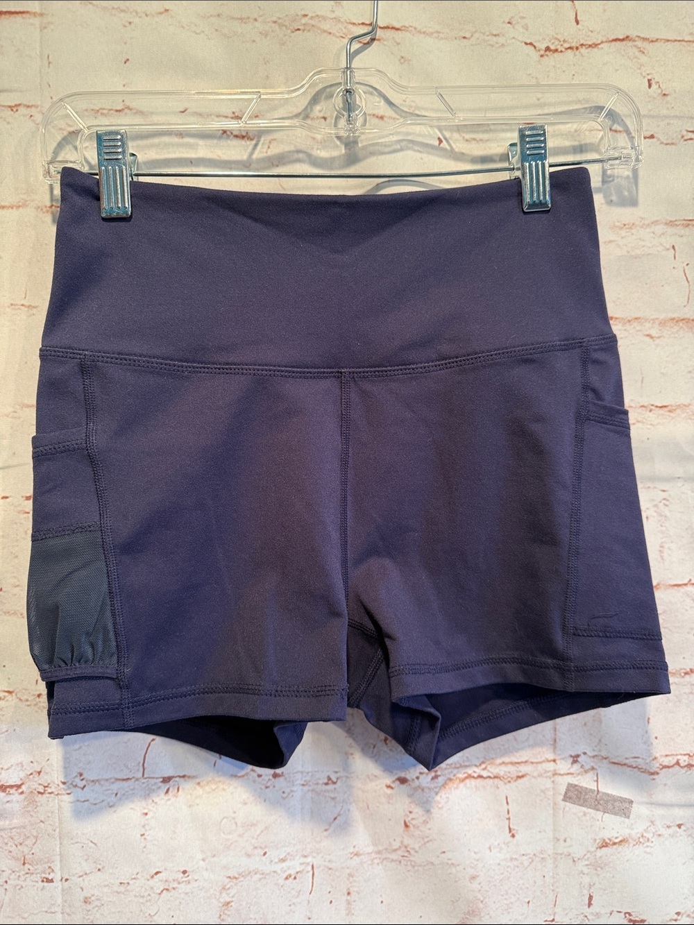 FM free people movement High-Waist Women’s Navy Active Shorts bike spandex